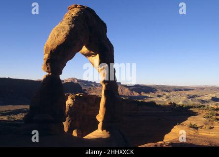 USA utah Arches Natl Park arco delicato Foto Stock