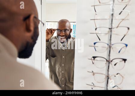 La vita è migliore quando si può vedere meglio Foto Stock