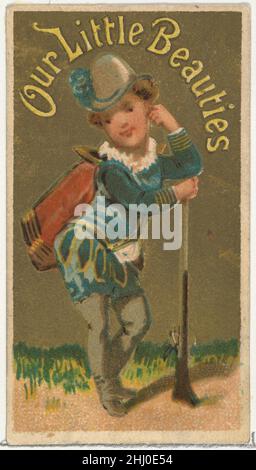 Dalla serie Girls and Children (N58) promuovere le nostre piccole sigarette per i prodotti di tabacco di marca Allen & Ginter 1887 rilasciato da Allen & Ginter American Trade cards della serie 'Girls and Children' (N58), rilasciato nel 1887 per promuovere le nostre piccole sigarette di bellezza distribuite da Allen & Ginter. La serie è stata stampata con due tipi di dorso, uno recante l'indirizzo di Allen & Ginter in Virginia e l'altro con l'indirizzo di un deposito di Londra. Dalla serie Girls and Children (N58) promuovere le nostre piccole bellezze sigarette per Allen & Ginter marca tabacco prodotti. 1887. Commerciale Foto Stock