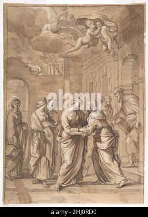 La Visitazione ca. 1649 Nicolas Mignard Francese. La Visitazione 393510 Foto Stock