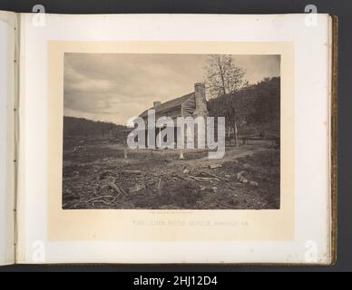 The John Ross House, Ringold, Georgia 1860s George N. Barnard American. The John Ross House, Ringold, Georgia. George N. Barnard (americano, 1819–1902). 1860s. Stampa in argento albume da vetro negativo. Fotografie Foto Stock