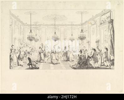 Le Bal Paré 1774 Antoine Jean Duclos Francese. Le Bal Paré 423433 Foto Stock