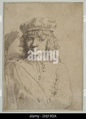 Il Figlio dell'artista, Tito (copia) ca.1656 dopo Rembrandt (Rembrandt van Rijn) Olandese. Il Figlio dell'artista, Tito (copia) 391968 Foto Stock