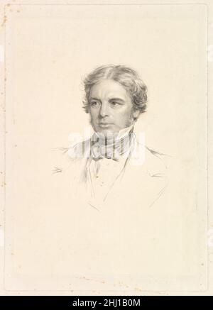 Ritratto di Michael Faraday 1852 dopo George Richmond British. Ritratto di Michael Faraday 420541 Foto Stock