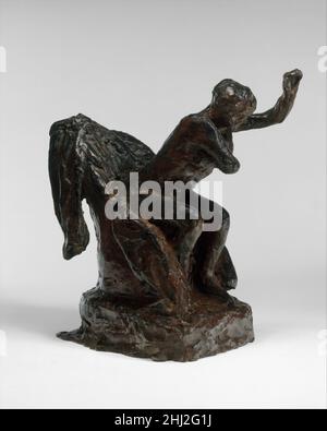 Donna seduta in poltrona Wiping suo ascella sinistra modellato probabilmente ca. 1895, cast 1920 Edgar Degas francese alla morte di Degas nel 1917, più di 150 sculture figurative sono state trovate nel suo studio. La maggior parte erano fatte di cera fragile, argilla e plastilina (un materiale modellante a base di cera e olio). Molti si erano deteriorati. Solo pochi furono conservati in copie che erano state gettate da loro in gesso. Ad eccezione della cera Dancer quattordicenne (Washington: NGA) nessuna di queste sculture era stata esposta pubblicamente durante la vita dell’artista.anche se Degas non aveva preferito riprodurre le sue sculture in Foto Stock