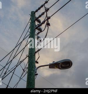 lo stile esteticamente gradevole di un palo di potenza può essere amato lontano e largo. dai un'occhiata a te stesso Foto Stock