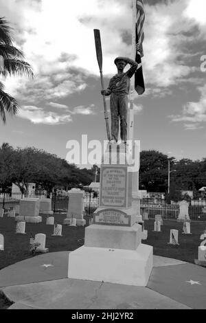 Cimitero di Key West a Key West, Florida, Florida, Stati Uniti d'America. Isola destinazione di vacanza per turismo rilassato. Foto Stock