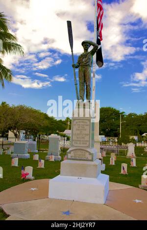 Cimitero di Key West a Key West, Florida, Florida, Stati Uniti d'America. Isola destinazione di vacanza per turismo rilassato. Foto Stock