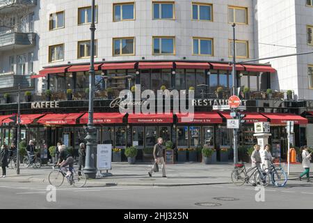 Cafe Reinhard's, Hotel Bristol, Kurfuerstendamm, Charlottenburg, Berlino, Germania Foto Stock