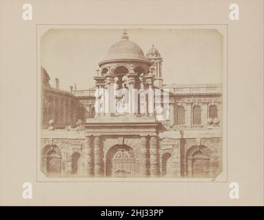 Ingresso Gateway, Queen's College, Oxford 9 aprile 1843 William Henry Fox Talbot British. Ingresso Gateway, Queen's College, Oxford. William Henry Fox Talbot (britannico, Dorset 1800–1877 Lacock). Aprile 9, 1843. Carta salata stampata da negativo su carta. Fotografie Foto Stock
