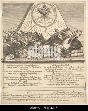 Corone, mitri, maces, ecc. 1755 William Hogarth britannico. Corone, mitra, maces, ecc. 398597 Foto Stock