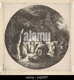 Macellaio di maiale 1610–85 Adriaen van Ostade Olandese. Macellaio di maiale 396485 Foto Stock