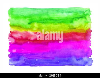 Sfondo artistico colorato e vivace. Astratto dipinto a mano su carta creativa trama acquerello. Sovrapposizione caotica decorativa per scrapbook pa Foto Stock