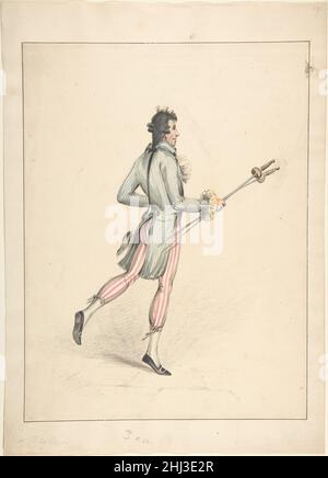 Costume design 18th–19th secolo Robert Dighton The Elder British. Disegno del costume 363295 Foto Stock