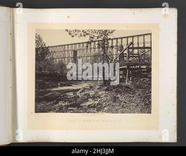 Trestle Bridge at Whiteside 1860s George N. Barnard American. Trestle Bridge a Whiteside 294448 Foto Stock