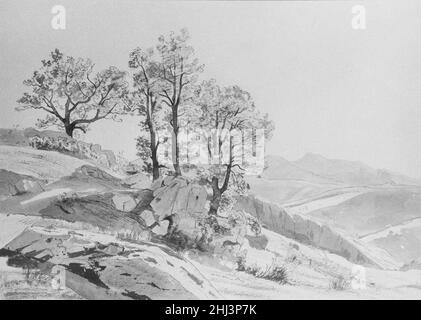 Olevano (Campagna Romana) 1858 William Stanley Haseltine. Olevano (Campagna Romana) 11019 Foto Stock