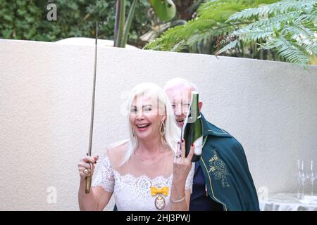 Beverly Hills, California, Stati Uniti. 23rd Gennaio 2022. La Royal Society of St. George, California Branch, ha tenuto la sua cerimonia di premi umanitari presso il Peninsula Hotel a Beverly Hills, California. Credito: Sheri Determan Foto Stock