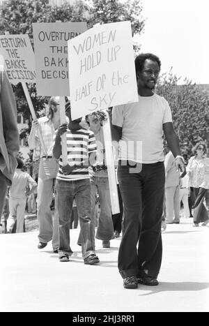 Atlanta, Georgia - protesta delle corti supreme Bakke Decisione - 1978 Foto Stock