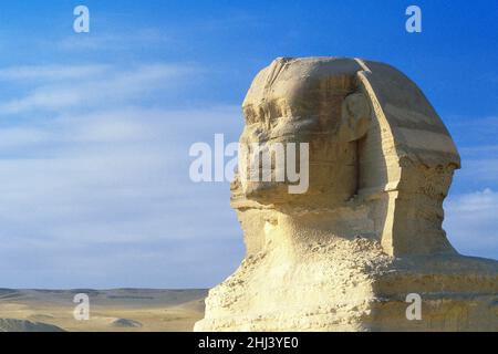 La Grande Sfinge, Giza, Egitto Foto Stock