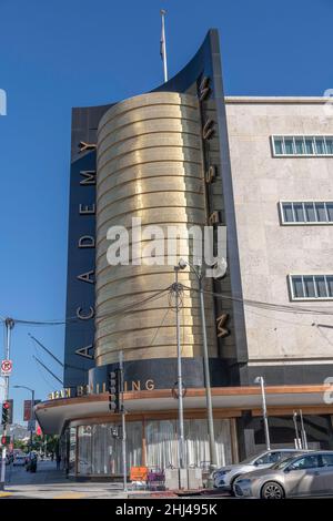 Los Angeles, CA, USA - 26 gennaio 2022: L'esterno del Museo dell'Accademia delle immagini del movimento a Los Angeles, CA. Foto Stock