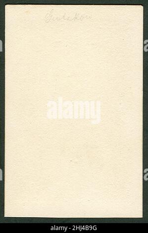 Ancora sconosciuto fotografo personaggi famosi numero di serie 1170 Karl Gutzkow circa 1860 Rückseite. Foto Stock