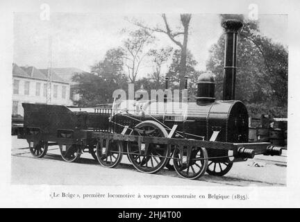 Stoomloc le Belge. Foto Stock