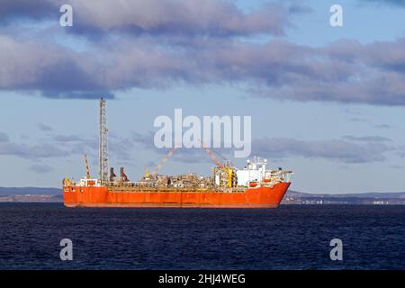 Serbatoio FPSO per gas e petrolio Foto Stock