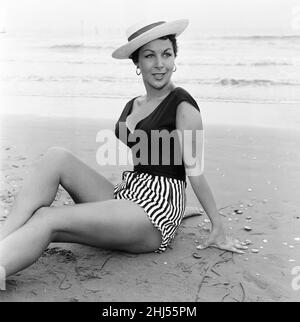 1956 il Festival del Cinema di Venezia, venerdì 31 agosto 1956. La nostra immagine mostra ... Attrice italiana Silvia De Vietri. Foto Stock