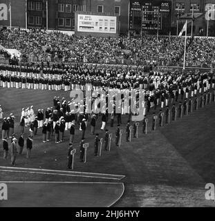 1958 cerimonia di apertura dei British Empire and Commonwealth Games al Cardiff Arms Park. 18th luglio 1958. Foto Stock