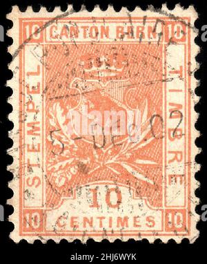 Svizzera Berna 1892-1902 entrate 10c - 39A VII-02. Foto Stock