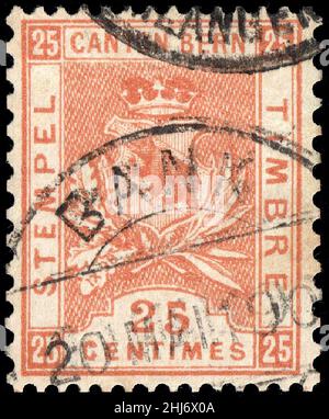 Svizzera Berna 1892-1902 entrate 25c-42A IX-98. Foto Stock