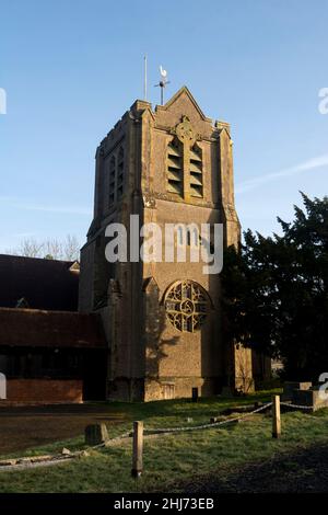 Santissima Trinità e Chiesa di Santa Maria, Dodford, Worcestershire, Inghilterra, Regno Unito Foto Stock