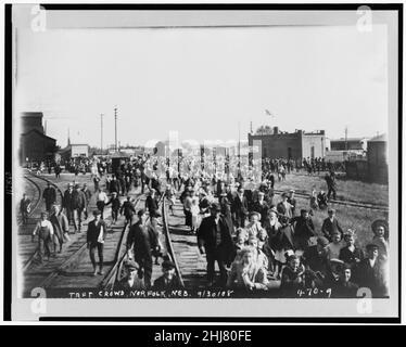 Taft Crowd, Norfolk, Neb., 9-30-08 Foto Stock