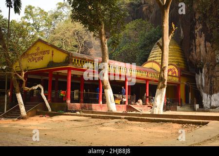 Gopeswar Devalaya , un luogo devozionale con misteriose storie di Lord Shiva e della dea Parvati. Conosciuto anche come Gupteswar o Dio nascosto Foto Stock