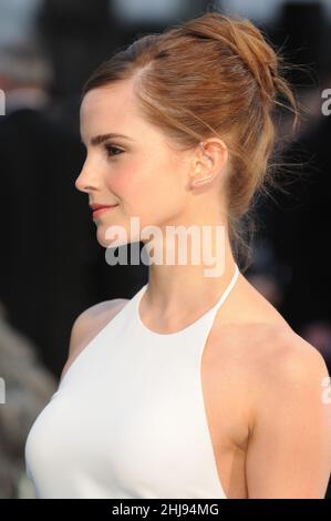 Emma Watson, Premiere britannico di 'Noah', Odeon Leicester Square, Londra. REGNO UNITO Foto Stock