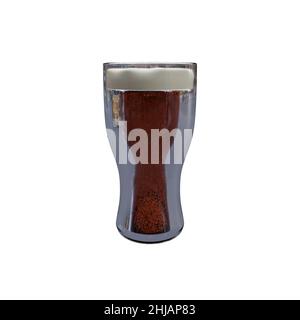 3d rendering di bicchieri da birra Foto Stock