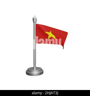 3d rendering del vietnam concetto di bandiera vietnam giorno nazionale Foto Stock