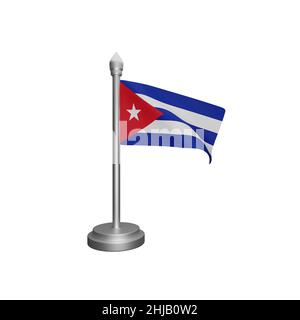 3d rendering del concetto di bandiera di cuba giorno nazionale di cuba Foto Stock