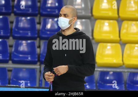 Barcellona, Spagna. 27th Jan 2022. Tony PAKER durante la partita di basket Eurolega della Turkish Airlines tra il FC Barcelona e LA LDLC ASVEL il 27 gennaio 2022 al Palau Blaugrana di Barcellona, Spagna. Photo by Laurent Lairys/ABACAPRESS.COM Credit: Abaca Press/Alamy Live News Foto Stock