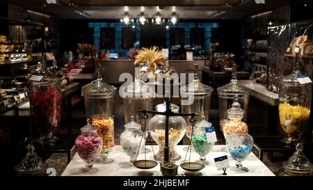 Bakery Cafe Bangkok Marriott Marquis Queen's Park, Bangkok, Thailandia Foto Stock