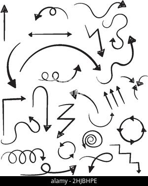 Icone a forma di barattone disegnate a mano Illustrazione Vettoriale