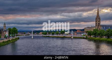 Tramonto di Inverness Foto Stock