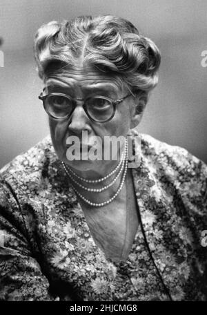 Eleanor Roosevelt (11 ottobre 1884 ‚Äì – 7 novembre 1962), moglie del presidente Franklin Delano Roosevelt. 1950s. Foto Stock