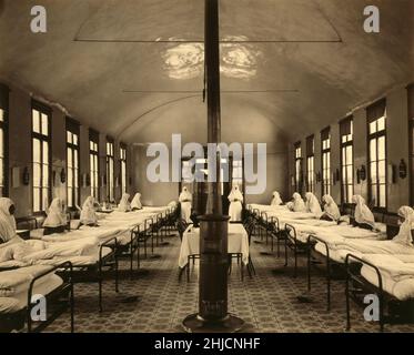 Sezione tubercolosi del Hask√∂y Hospital for Women a Costantinopoli (Istanbul). Abdullah P.√©res, fotografo. Preso tra il 1880 e il 1893. Foto Stock