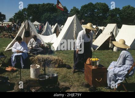 Commemorazione de la guerre civile entre le Nord et le Sud Foto Stock