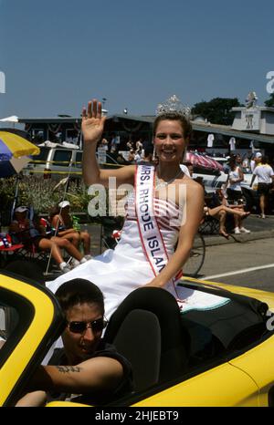 GIORNO DI INDIPENDENZA 4th LUGLIO BRISTOL RI, USA la più ancienne parata aux usa commemorant le jour de l'Independance Foto Stock