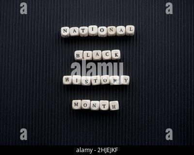 Mese nazionale della storia nera Foto Stock