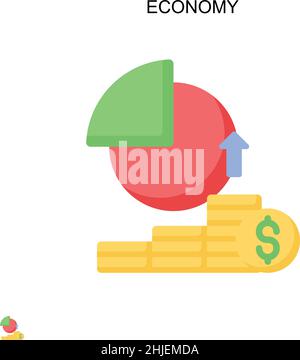 Icona vettoriale semplice economica. Modello di disegno del simbolo di illustrazione per l'elemento dell'interfaccia utente mobile Web. Illustrazione Vettoriale