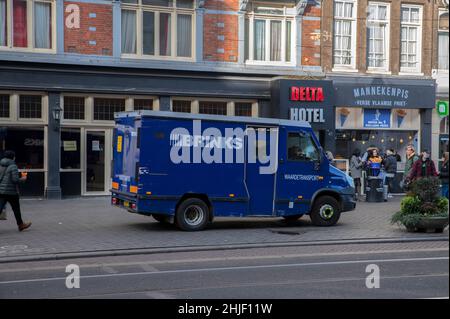 Brinks Company Truck ad Amsterdam Paesi Bassi 28-1-2020 Foto Stock