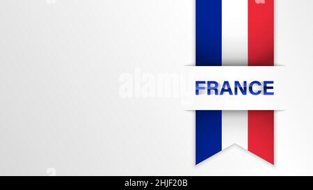 EPS10 Vector Patriotic sfondo con colori bandiera francese. Un elemento di impatto per l'uso che si desidera fare di esso. Illustrazione Vettoriale